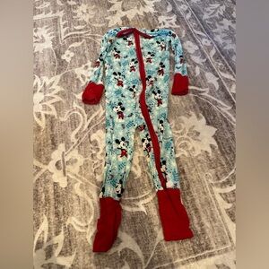 Little Sleepies Disney Christmas Mickey Pajamas 12-18m